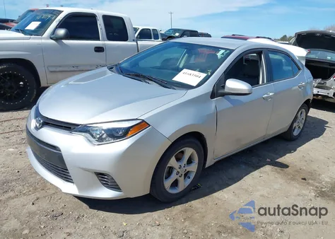 2016 Toyota Corolla Le из США, поврежденный, VIN 2T1BURHE9GC532798